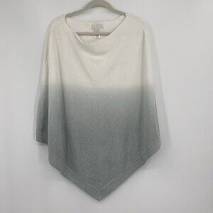 Barefoot Dreams CozyChic Ultra Lite Ocean Breeze Poncho Sweater Plus Size OS